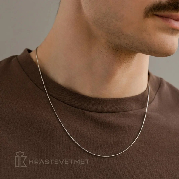 Цепь из серебра 925, плетение «Снейк»